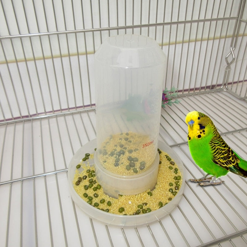 Bird Feeder Food Water Feeding Automatic Drinker Parrot Pet Clip Dispenser Cage