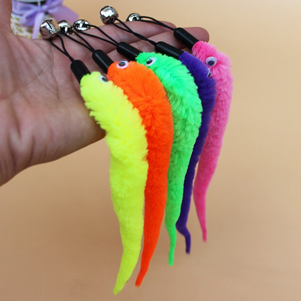 Interest Cat Toys 5pcs Cat Toy Plush Replacement Kitten Pet Dog Teaser Funny Play Interactive Feather