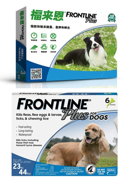 Frontline Plus for Dogs & Cats Flea and Tick Treatment 3pcs/6pcs