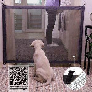 Pet Dog Fences Magic Gate Folding Safe Guard and Install Pet Dog Safety Enclosure Dog Fences
