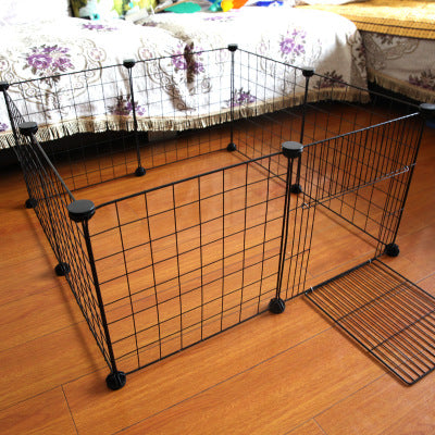Foldable Pet Playpen Crate  Iron Fence Puppy Kennel House Exercise Training Puppy Kitten Space Dog Gate Supplies For Rabbit