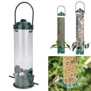 Hanging Type Outdoor Plastic Pet Bird Feeder Bucket Tree Garden Decoration -30